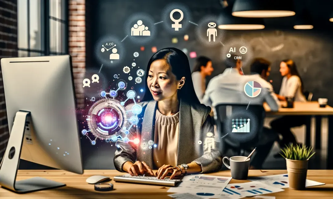 An image illustrating Maximizing Small Business Potential with AI-Powered CRM