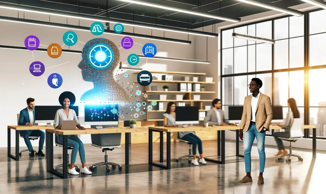 An image illustrating How to Use AI for Small Business Time Management