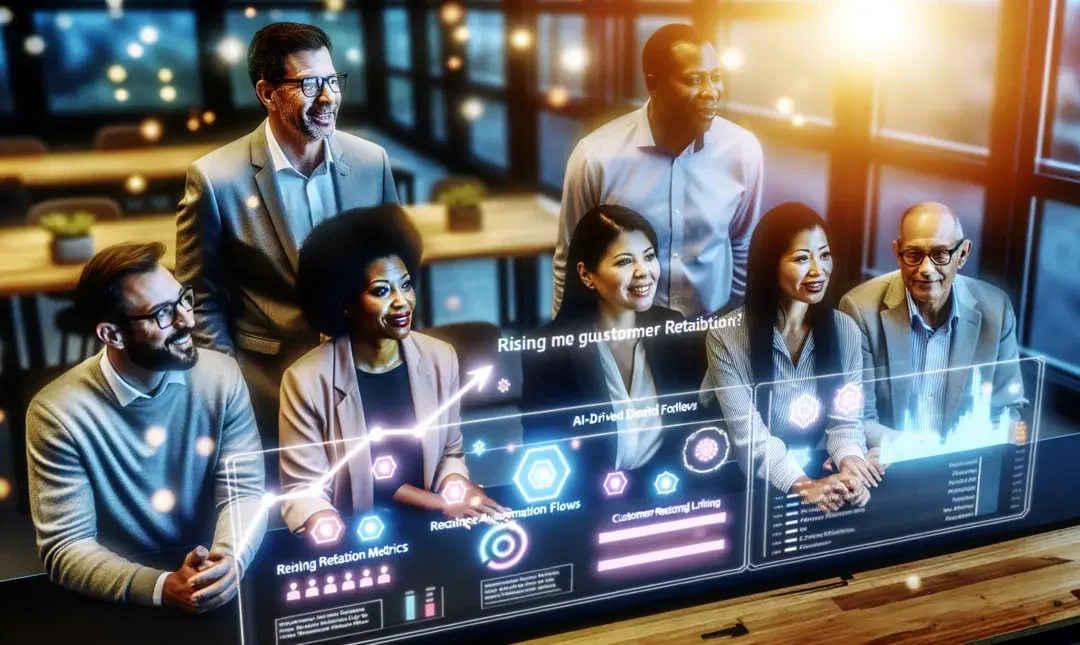 An image illustrating AI for Improving Customer Retention in Small Business