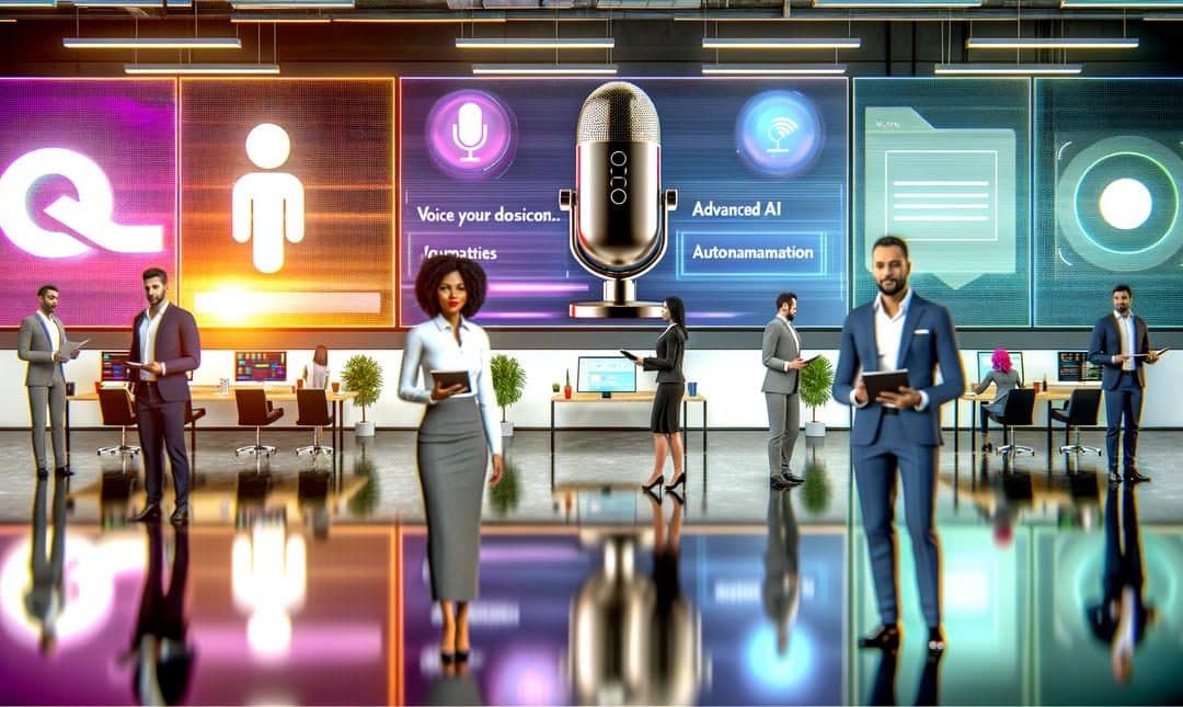 An image illustrating AI Voice Assistants for Business Productivity: Boost Output, Cut Costs, and Streamline Operations