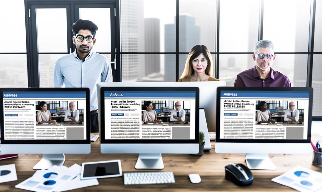 An image illustrating Leveraging AI for Press Release Creation in Small Businesses