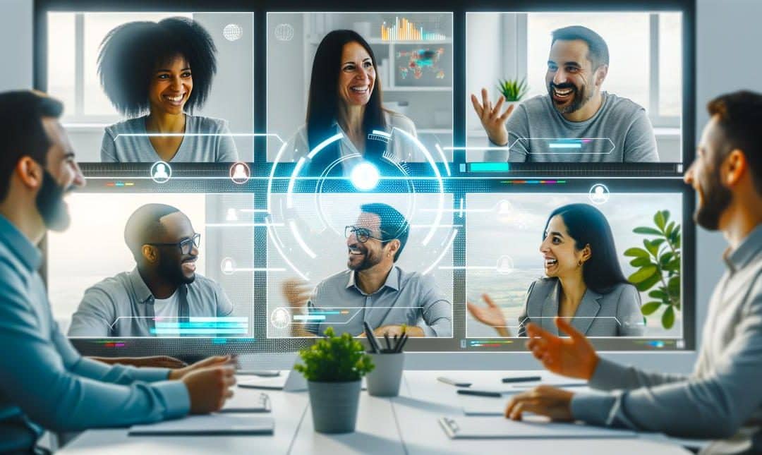 An image illustrating Boosting Remote Team Morale with AI Tools