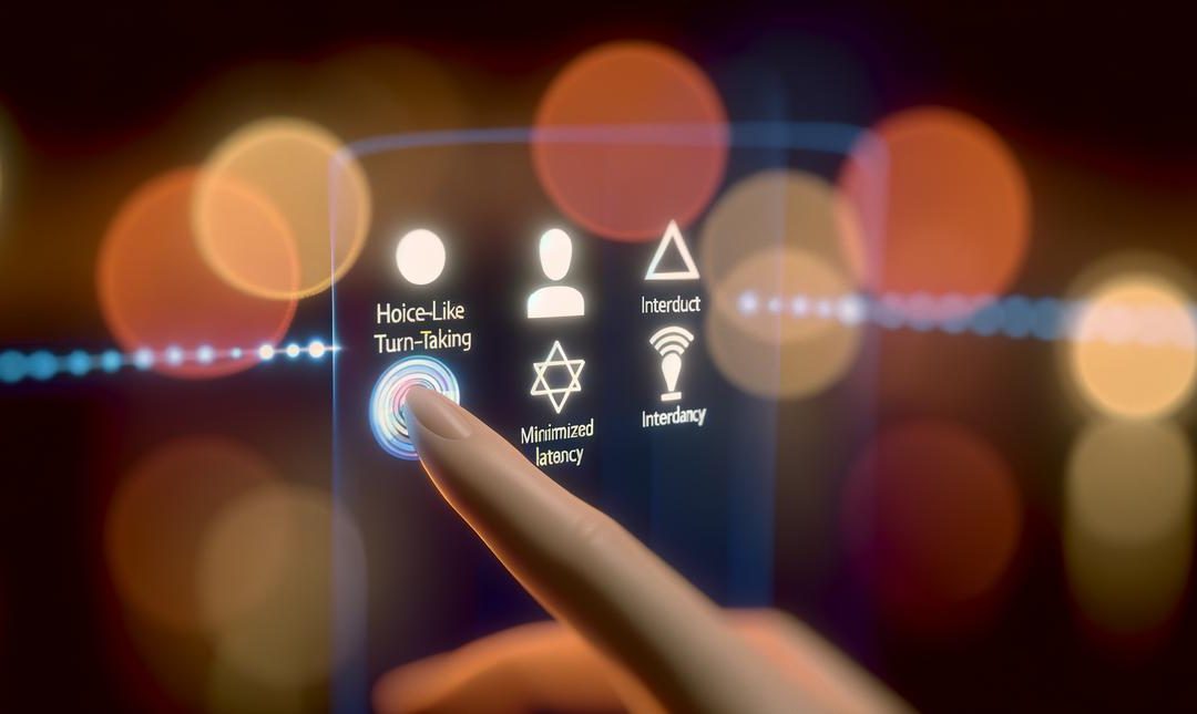 An image illustrating Voice UX Patterns: Human-Like Turn-Taking, Interruptibility, and Latency