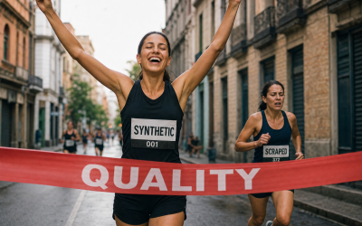 Synthetic Training Data Matures When It Beats Scraping and When It Does Not